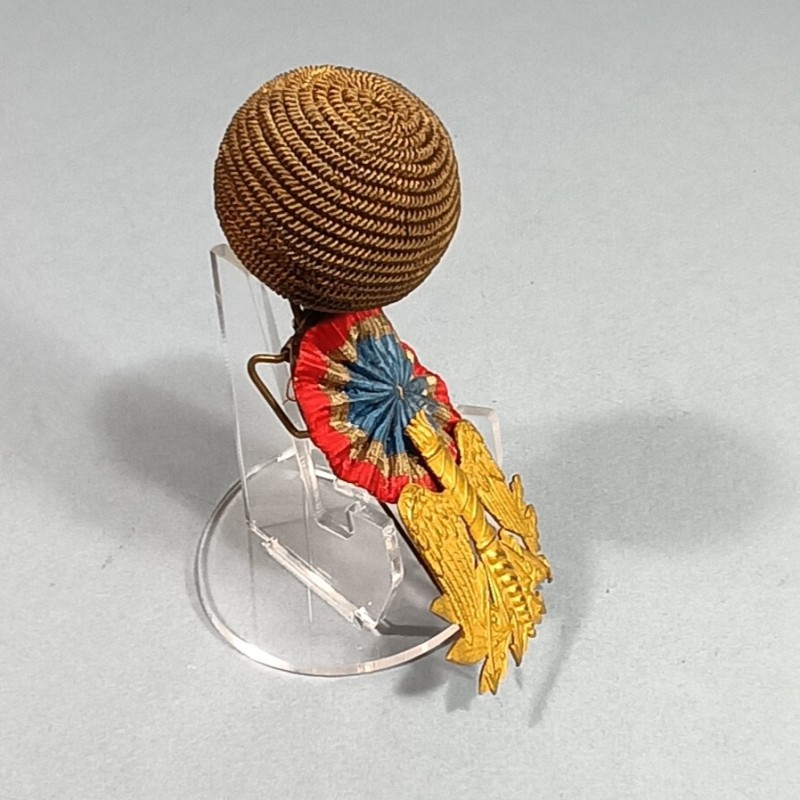 ATTRIBUT OU INSIGNE ET POMPON DE KEPI D'OFFICIERS ET ADJUDANTS MODELE 1886 OFFICIER BUREAU ET ADMINISTRATION DD'ETAT MAJOR